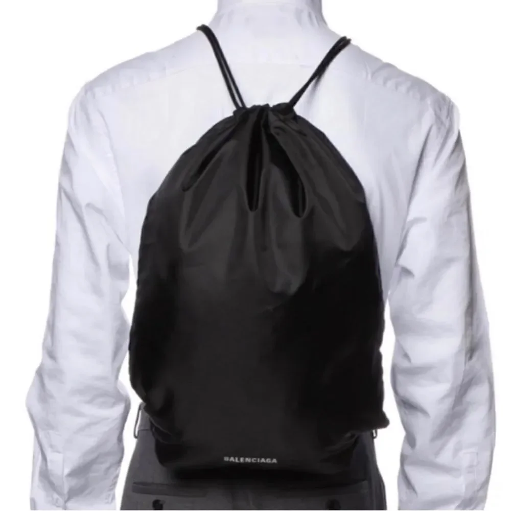 Balenciaga nylon drawstring bag/ dust bag